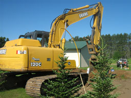 Kadlec Excavating backhoe.