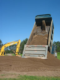 Kadlec Excavating dumptruck.